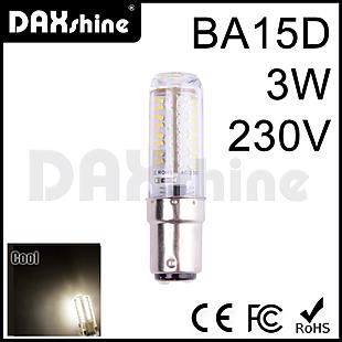 DAXSHINE 70LED BA15D 3W 230V Cool White 6000-6500K 170-200lm  